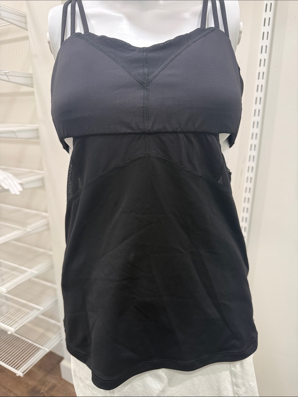 lululemon athletica Black Double-Strap Sports Tank